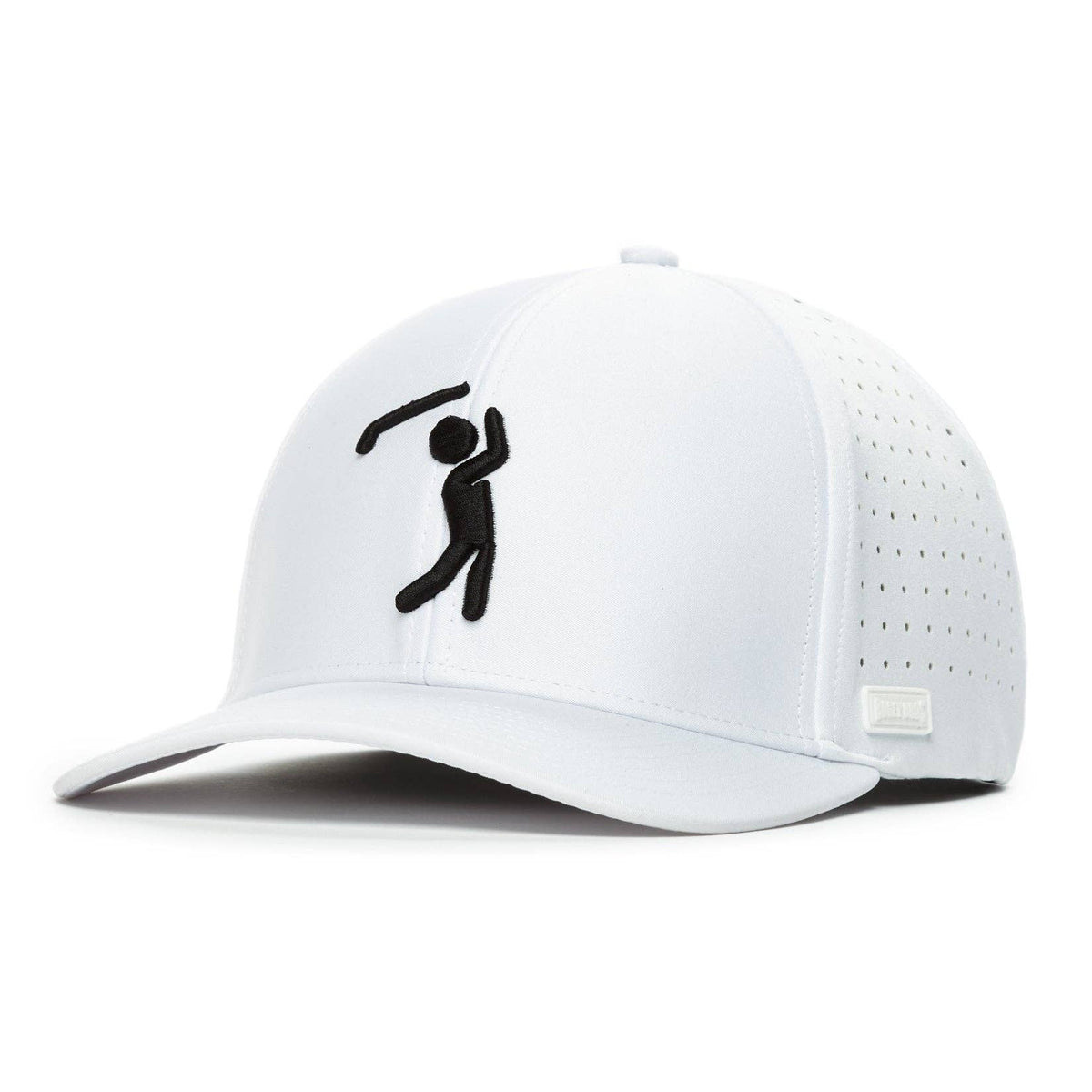 Bogeyman White - Performance Golf Hat - Stretch Fit — Large/X-Large