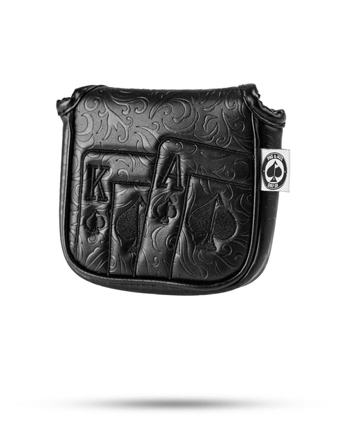 Blackout Spades Mallet Putter Cover by Pins & Aces