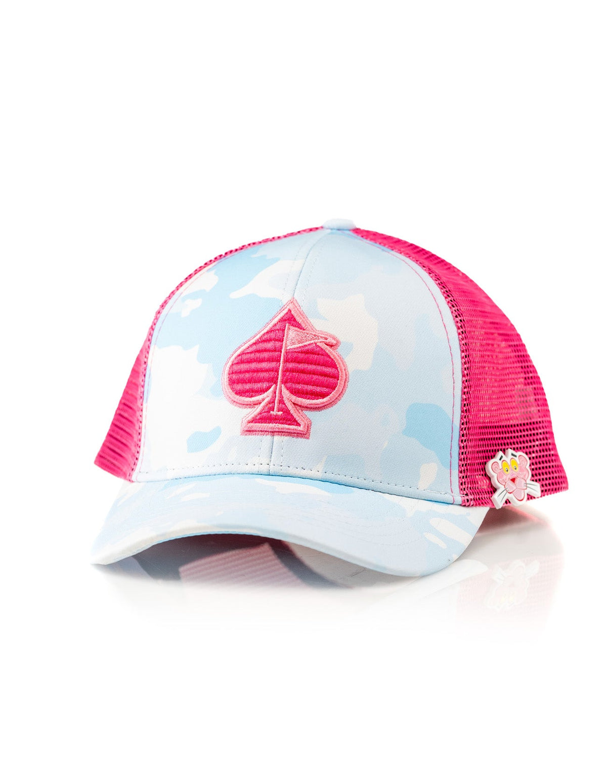 Trucker Spade Hat - Cotton Candy Camo by Pins & Aces