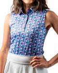 Women's White Petals Polo by Pins & Aces