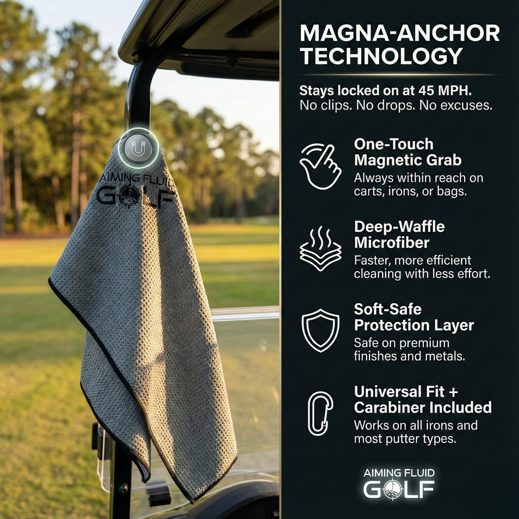 Magna-Anchor™ Magnetic Golf Towel – The 40 (16×40)