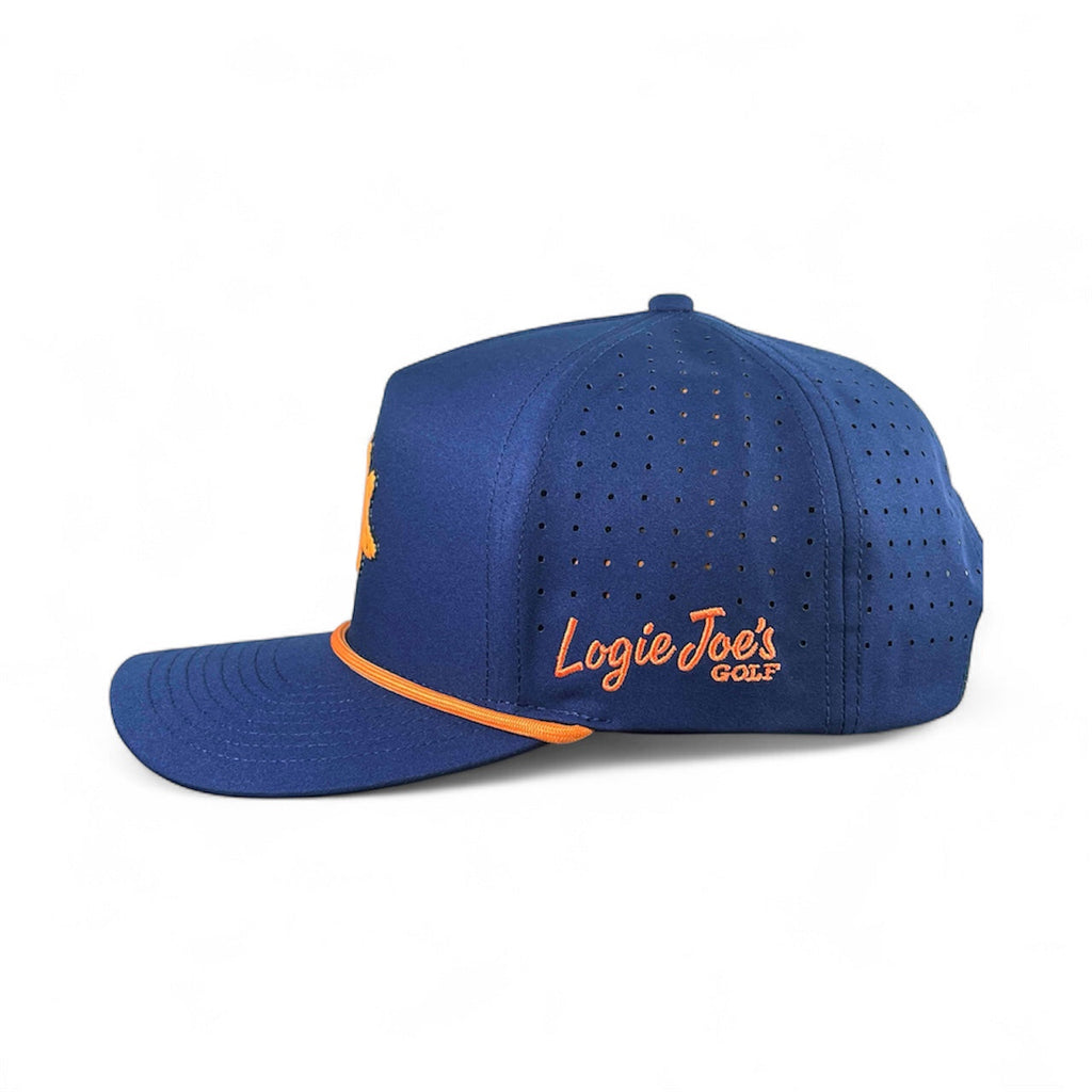 Dino Nugget Golf Hat | Snapback Cap | Built-in Magnetic Ball Marker Holder + Marker Included | Dinosaur Chicken | Adjustable