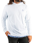 White Petals Performance Hoodie by Pins & Aces