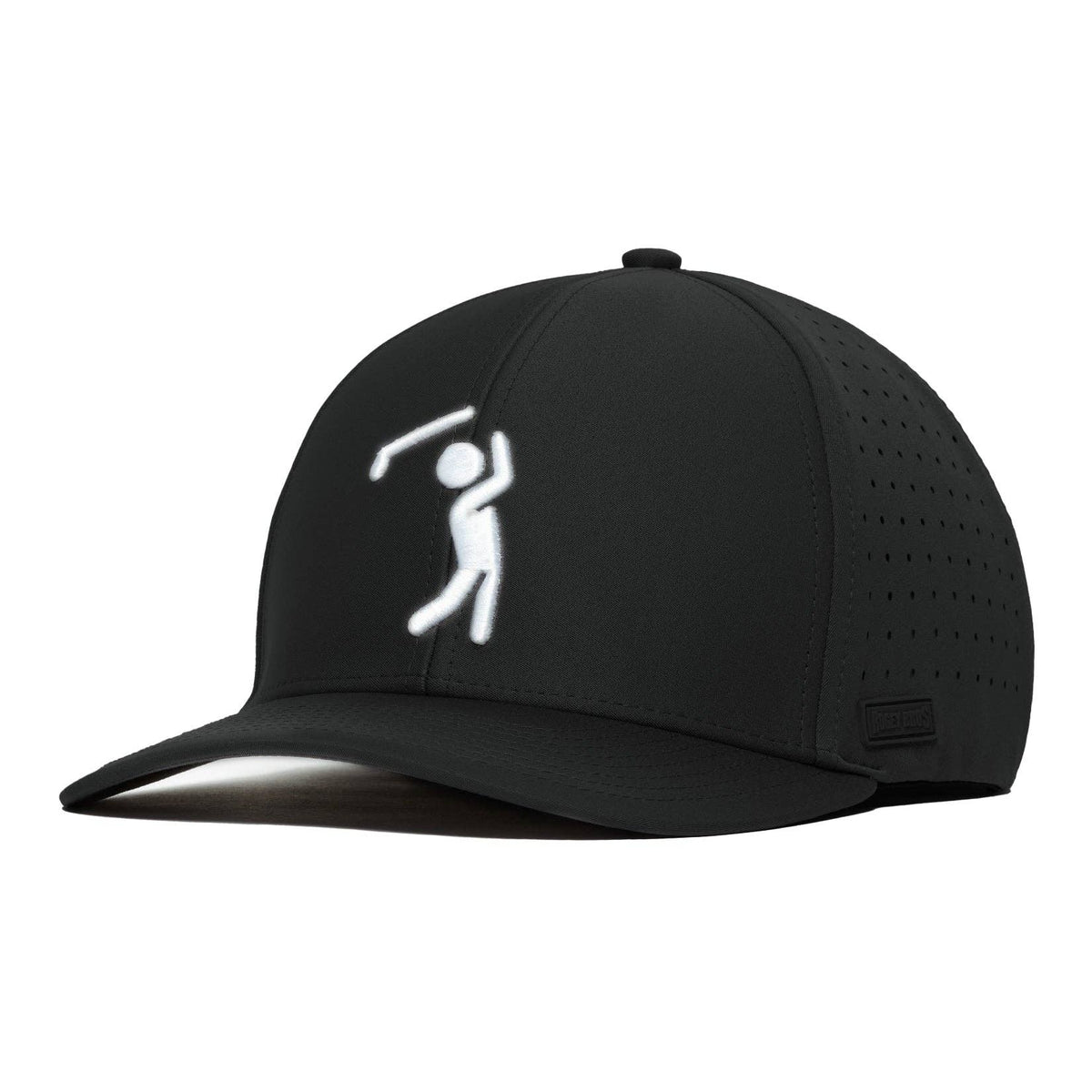 Bogeyman Black - Performance Golf Hat - Stretch Fit — Large/X-Large