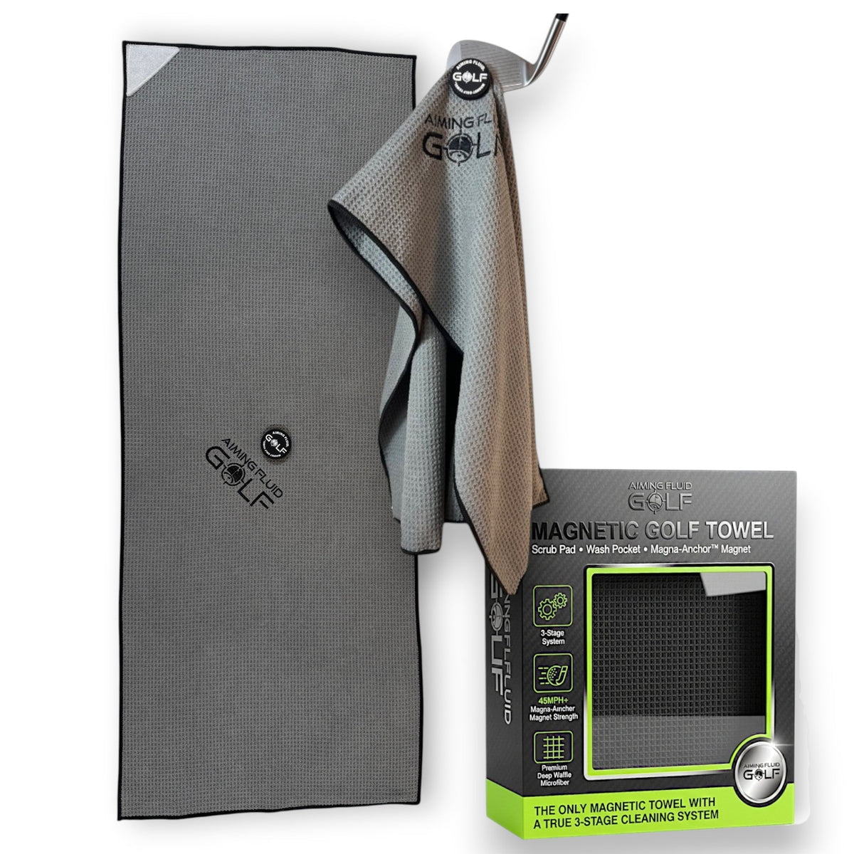 Magna-Anchor™ Magnetic Golf Towel – The 40 (16×40)